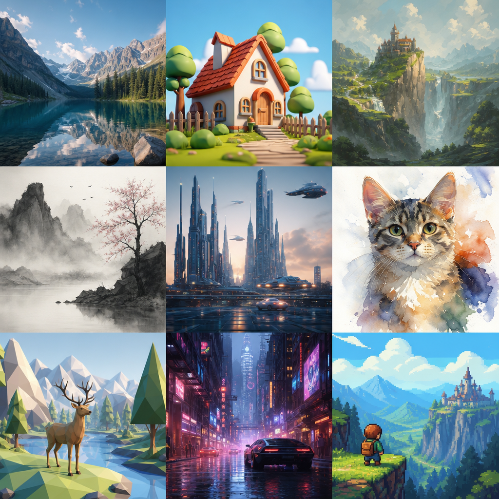AI image styles and visual consistency