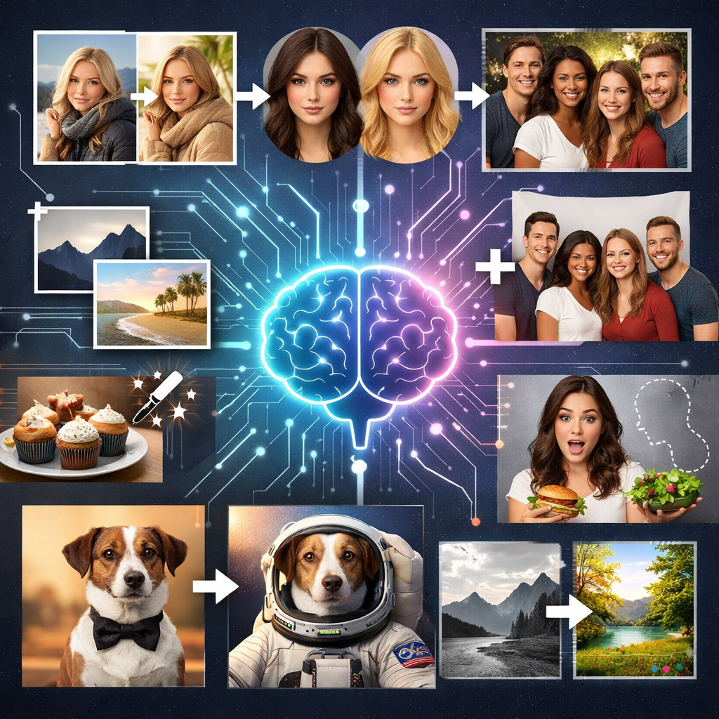 Common AI image editing tasks